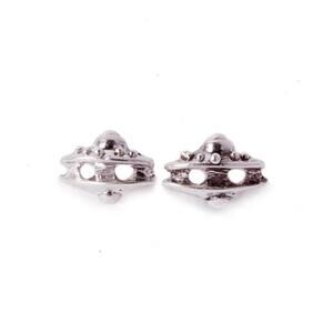 UFO alien spaceship stud earrings, stainless steel studs Alex streeter Jewellery